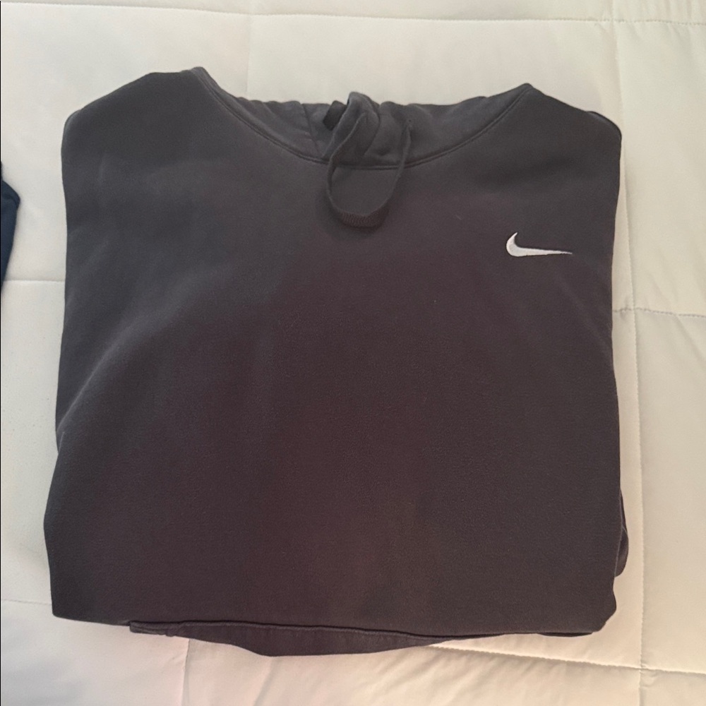Nike Charcoal Sweatshirt with White Logo